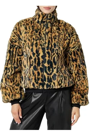 THE DROP Bomberjacke für Damen, Marcia Kunstfell, Braun , XXL