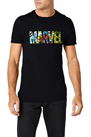 Marvel Herren Comic Strip Logo T-Shirt, , S EU