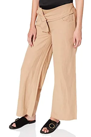 ESPRIT Damen Pants WVN UTB Hose, Sand-140, 44