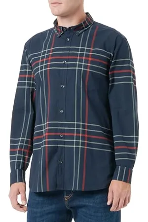 QS by s.Oliver Herren Hemd Langarm, Slim Fit Blue XL