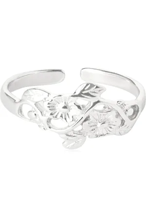Silvego Ring Open Silver Ring on The Foot of The Flower Alisa PRM12185R SSL3808, Estándar, Nicht-Edelmetall, Kein Edelstein