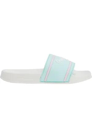 Pepe Jeans Mädchen Slider Logo G Flip-Flop, Blau (Pearl Blue), 6