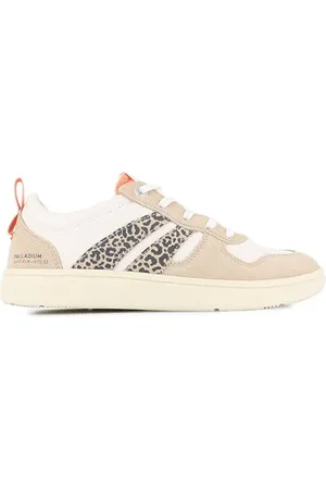 Palladium Unisex Pallacup Ankle Boot, Cream/Sand Leopard, 42 EU