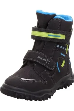 Superfit Jungen Husky warm gefütterte Gore-Tex Schneestiefel, SCHWARZ/BLAU 0200, 25