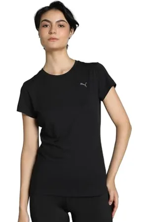 PUMA Unisex Studio Sheer Fashion T-Shirt Panzer, Schwarz, M