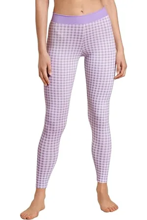 Calida Elastic Trend Leggings Damen, mit breitem Softbund, High Waist Yoga Leggings, natürlich atmungsaktive und weiche Single Jersey-Qualität