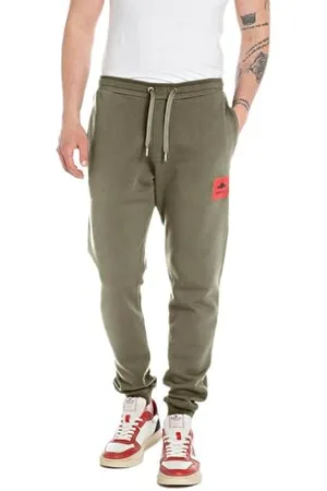 Replay Herren Jogginghose aus Baumwolle, (Grün), 3XL