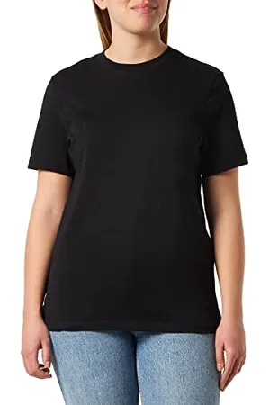 SELECTED Basic Kurzarm T-Shirt Dünnes Oberteil aus Bio Baumwolle Rundhalsausschnitt SLFMYESSENTIAL