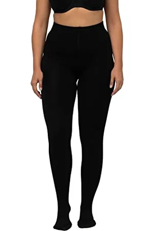 Ulla Popken Damen Thermo-strumpfhose Strumpfhose, , 52-54 EU