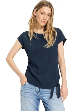 CECIL Damen B344630 Crepe Knoten Bluse, , L
