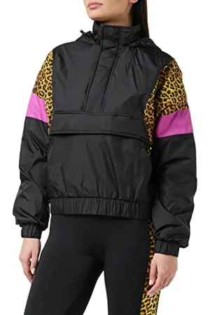 Urban classics Damen Ladies AOP Mixed Pull Over Jacket Jacke, , X-Large (Herstellergröße: XL)