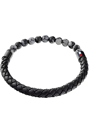 Tommy Hilfiger Jewelry Lederarmband für Herren aus Leder Schwarz - 2790473