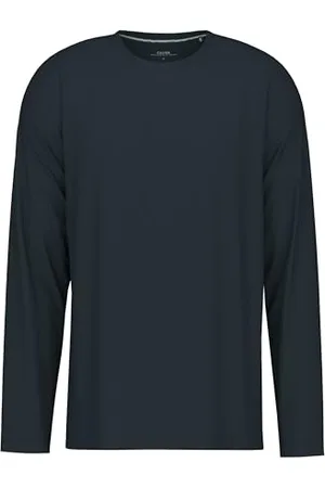 Calida Remix Basic Sleep Langarmshirt Herren, aus 100% Baumwolle