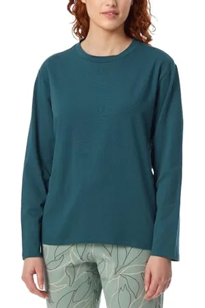 Schiesser Damen Schlafshirt Langarm Baumwolle - Mix + Relax, , 36