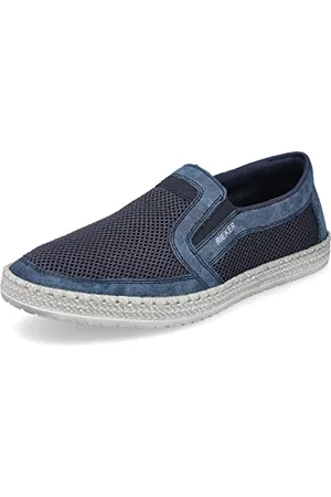 Rieker Herren Slipper B5264, Männer Slip On,College,Schuhe,Businessschuhe,Slip-ons,Slipper,Mokassins,Halbschuhe,Slides,Loafer,blau (14),40 EU / 6.5 UK