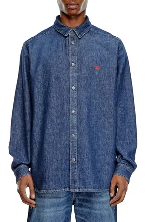 Diesel _D-Simply Camicia_Pants_Blau_M