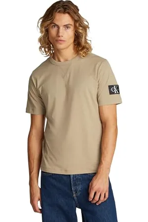Calvin Klein Herren Badge Regular Tee J30j323484 S/S T-Shirt, , M
