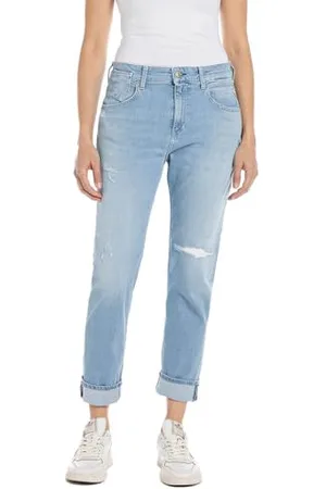 Replay Damen Jeans Marty Boyfit Bio, (Blau), 27W / 30L