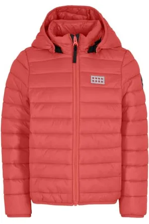 KABOOKI Mädchen Steppjacke Übergangsjacke Winddicht mit Reflektor und Abnehmbarer Kapuze Fleece-Jacke, , 110
