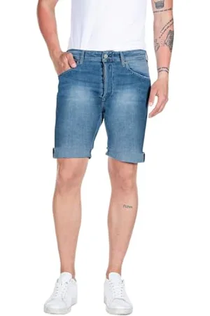 Replay Herren Jeans Shorts RBJ 901 Tapered-Fit mit Comfort Stretch, (Blau), 38