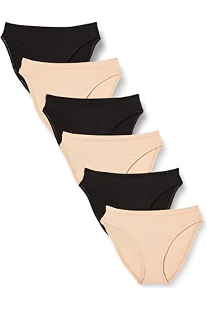 Amazon Damen Hoch geschnittene Unterwäsche, 6er-Pack, , 40