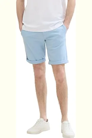 TOM TAILOR Herren Slim Chino Bermuda Shorts mit Stretch, , 38
