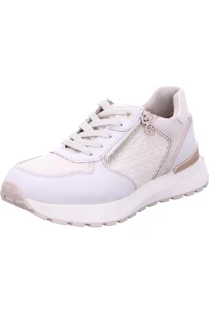 TOM TAILOR Damen 6390340015 Sneaker, White-beige, 36 EU