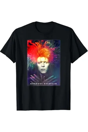 David Bowie Moonage Daydreamer Colour Portrait Pop Music T-Shirt
