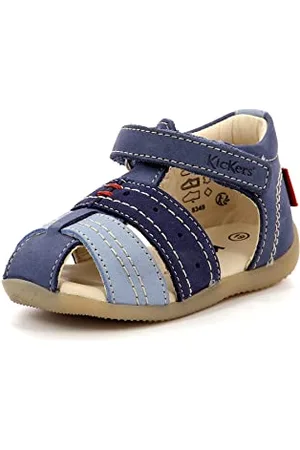 Kickers Bigbazar-2 Sandalen , Jungen, Blau (Bleu Tricolore 53), 18 EU