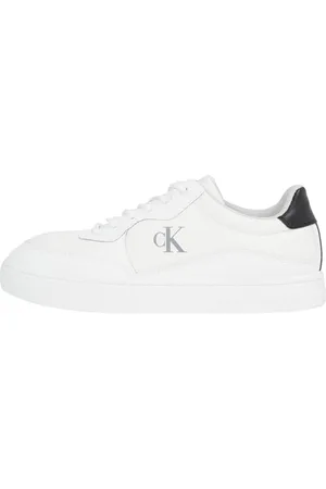 Calvin Klein Herren Cupsole Sneaker Classic Tech Ripstop Low Top, Weiß (Bright White/Black), 45