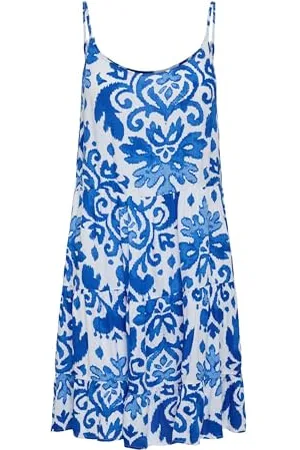 ONLY Onlmaj Life S/L AOP Short Dress WVN Noos