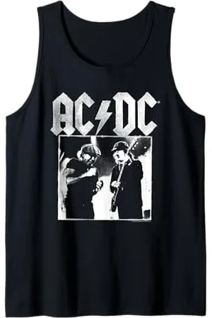 AC/DC Angus und Brian Distressed Photo Tank Top