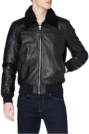 Schott NYC Herren Lcofficier Lederjacke, , Large