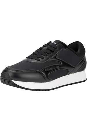 Calvin Klein Jeans RETRO RUNNER MULTILAYER Turnschuhe Herren, Schwarz (Black/Bright White), 46 EU