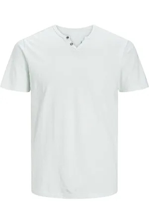 JACK & JONES Male T-Shirt Meliert GETEILTER Kragen T-Shirt