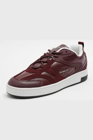 Calvin Klein Jeans BASKET CUPSOLE LOW ML MIX Turnschuhe Damen, Rot (Andorra/Bright White), 41 EU