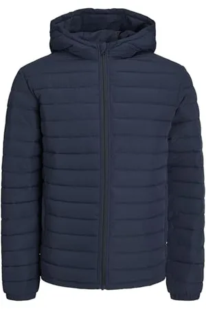 JACK & JONES Herren JJERECYCLE RAW Puffer Hood NOOS Pufferjacke, Navy Blazer, L