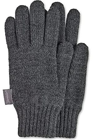 Sterntaler Unisex Baby Strick-Fingerhandschuh Ringel Winter-Handschuhe, Anthrazit Mel, 0