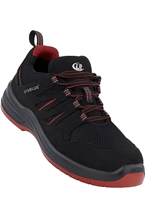 Stabilus Unisex Cody Low RED S1PL Sicherheitsschuh, schwarz | rot, 42 EU