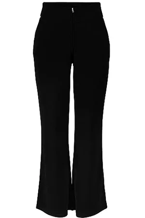 Y.A.S Y.A.S Damen VICTORIA Wide Pant S. NOOS Stoffhose, Black, L