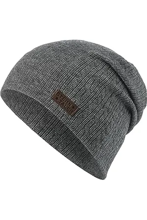 Sterntaler Baby Jungen Beanie Baby Slouch-Beanie Struktur Mütze - Beanie Baby - aus strukturiertem Mischgewebe mit Viskose Anteil - dunkelgrau, 45
