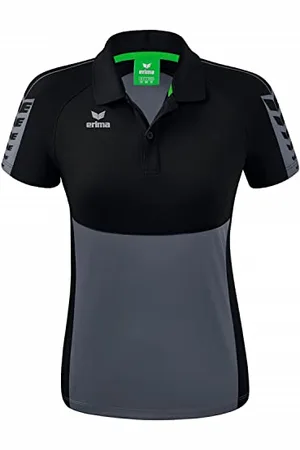 Erima Damen Six Wings Sport Polohemd, slate grey, 44