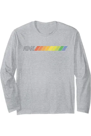Atari Color Logo Dark Print Langarmshirt