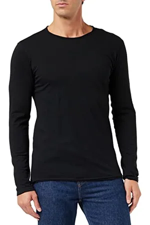 Replay Herren Langarmshirt aus Baumwolle, (Schwarz), XXL