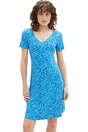 TOM TAILOR Damen Jersey Kleid mit Muster