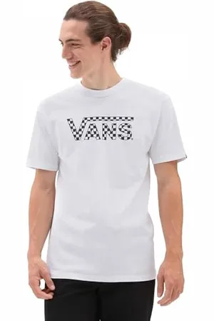 Vans Herren Checkered T-Shirt, Weiß, S