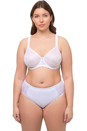 Ulla Popken Damen Bügel, gemoldet, Spitze BH, , 100D