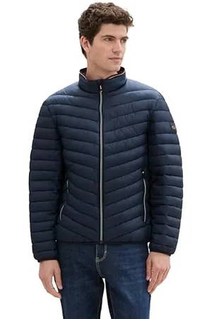 TOM TAILOR Herren 1041311 Lighweight Steppjacke mit Stehkragen, 10668-Sky Captain Blue, L