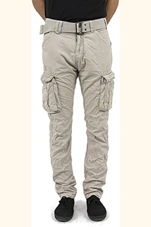 Schott NYC TRRANGER70 Pantalon, Gris , W32/L32 (Taille Fabricant:32) Homme