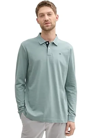 TOM TAILOR Herren Longsleeve Basic Piqué Poloshirt, , XXXL